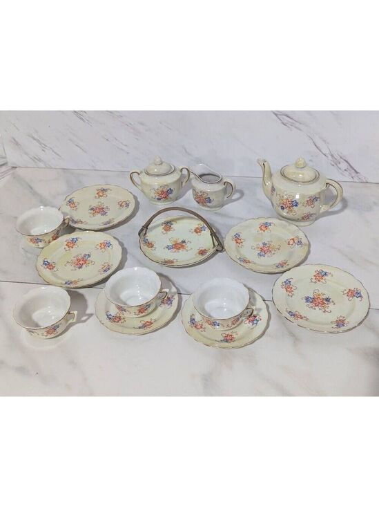 Vintage Other - Made in Japan Vintage Child Porcelain Tea Set 16 Pc